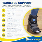 Brace Direct Air Cam Walker Fracture Boot - Short - Orthopedic Medical Walking Boot for Foot & Ankle Fractures, Sprains & Injury Stabilization Size M (Men’s US 7.5-10 / Women’s US 8.5-11.5)