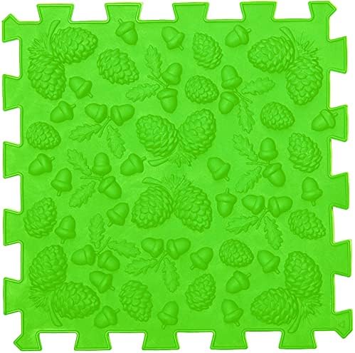 Massage Orthopedic Puzzle Floor Mat for Kids Flat Feet Prevention 6 Elements, Red, Blue, Yellow, Green