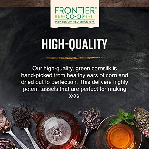 Frontier Co-op Cornsilk, 1lb Bulk Bag | Cut and Sifted Dried Corn Silk Husk Herb | Pure and Natural | Ideal for Cornsilk Tea, Soups, and Herbal Uses, Kosher