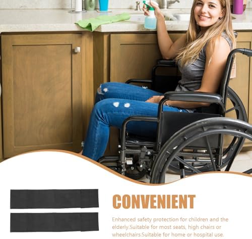 FOMIYES Wheelchair Footrest Straps 2pcs Oxford Cloth Calf and Foot Guard Bands for Elderly Mobility Safety and Leg Support Accessories