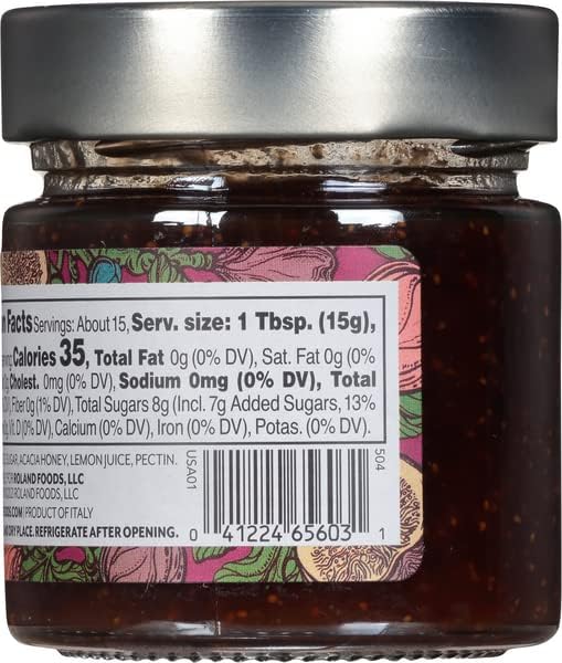 Roland Foods Fig Jam, Specialty Imported Food, 8.1 Ounce Jar, Pack of 1