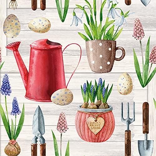 Anniversary House Tiflair Luxury Garden Design, Thick and Strong Lunch Napkins 3 ply, Spring Decorations Multi-Coloured PJ380033