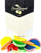SweetGourmet Assorted Fruit Slices | Candy Fruit Jelly | Vegan, Gluten Free | 13oz (Pack of 2)