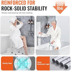 VEVOR Shower Chair for Inside Shower, FSA or HSA Eligible, 360 Degree Swivel Shower Stool, Non-Slip Bench Bathtub Seat Stool for Elderly Disabled Adults Handicap, 300 lbs Capacity