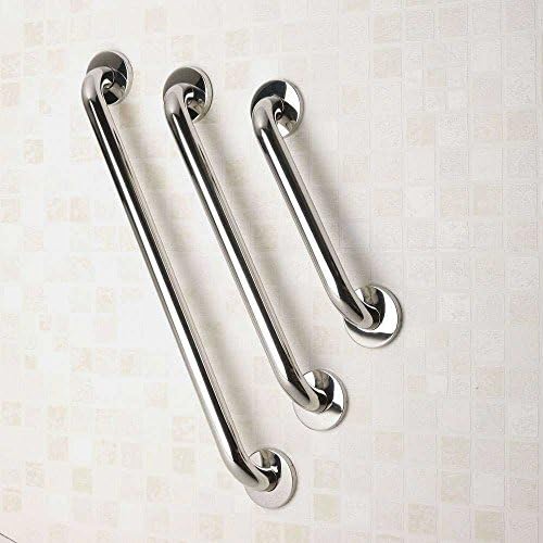 NRS Healthcare Polished Stainless Steel Grab Rail - 30 cm (12 inch) Length