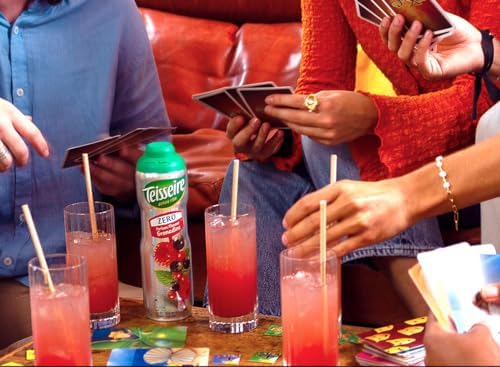 Teisseire Zero Sugar Grenadine Syrup, Refreshing Fruit Concentrate for Drinks, 0 Calories