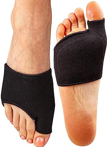 Brison Podiatrist-Designed Metatarsal Pads for Women & Men - Ball of Foot Cushions for Pain Relief Gel Sleeves from Metatarsalgia Morton’s Neuroma - 2 Pairs(Black, Medium)