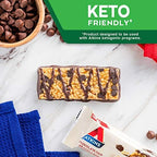 Atkins Chocolate Chip Granola Protein Meal Bar, High Fiber, 17g Protein, 1g Sugar, 3g Net Carbs, Meal Replacement, Keto Friendly, 8 Count
