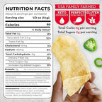 4505 Jalapeno Cheddar Seasoned Chicharrones, Fried Pork Rinds - Jalapeno Cheddar Flavored Pork Skins - Low Carb, Gluten-Free, Protein Snack - 3oz (Pack of 12
