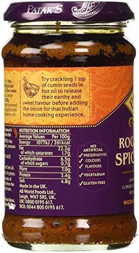 Pataks Rogan Josh Curry Paste 283 g (Pack of 6)