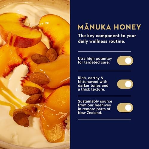 Manuka Health UMF 10+/MGO 263+ Manuka Honey (500g/17.6oz), Superfood, Authentic Raw Honey from New Zealand