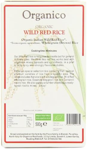 Organico Wild Red Rice Wholegrain 500g