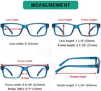 Eyekepper 2 Pairs Blue Light Blocking Reading Glasses for Men Women - UV Protection Spring Hinge Computer Readers