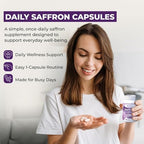 KORELLA Saffron Supplement 88.5 mg – Pure Saffron Extract Capsules for Wellness, Energy Support & Focus – Pure Saffron Supplements - Natural Saffron Pills for Men & Women – 60 Count