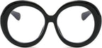 willochra Oversized Spring hinge Readers Blue Light Blocking Computer round Reading Glasses for Women Men