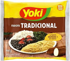 Yoki - Seasoned Cassava Flour - 14 Oz - Farofa De Mandioca Pronta Temperada 400 Grams