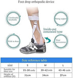 Drop Foot Orthosis, Drop Foot Support Splint, Unisex Medical Ankle Foot Orthosis Support, AFO Postural Correction Brace,Left,L