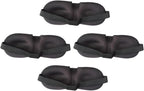 Beaupretty 4d Contour Eye Cover 4pcs Set Soft Breathable Light Blocking Sleeping Mask for Travel and Night Use