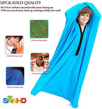 SANHO Sensory Sock Body Sock,Small,3-5 Years, 40" H x 27" W,Good for Height:30"-41",Perfect for Children with Sensory Processing Disorder,Updated Version,Bright Blue
