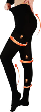 20-30 mmHg Medical Compression Tights for Women, Closed Toe Compression Pantyhose Support Graduated Compression Stockings Leggings Tights for Varicose Veins Edema
