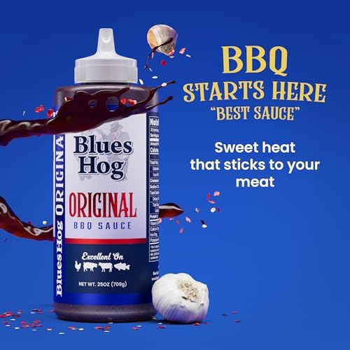 Blues Hog Original Barbecue Sauce, Sweet & Peppery BBQ Sauce, Gluten-Free, All-Natural, No High Fructose Corn Syrup, Award-Winning Barbeque Sauce, Made in the USA, 64 oz