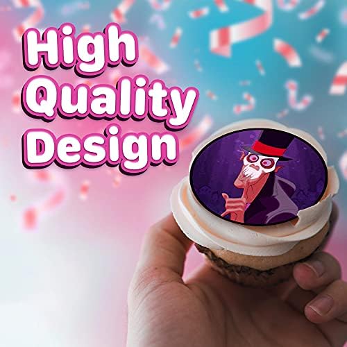 30 x Edible Cupcake Toppers – Enchanted Princess and Frog Party Collection of Edible Cake Decorations | Edible Wafer Sheet