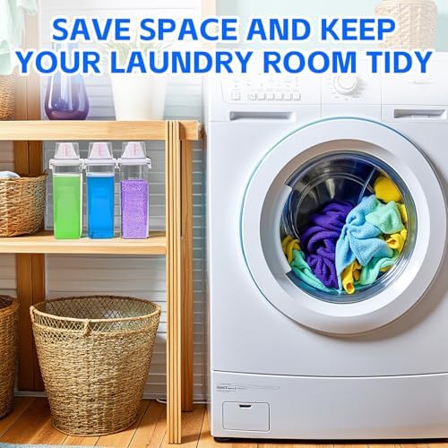 Laundry Detergent Dispenser for Laundry Room Organization and Storage,78OZLiquid Laundry Detergent Dispenser ，Laundry Soap Dispenser，BPA Free & PET Plastic Clear