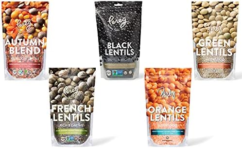 Pereg Du Puy French Green Lentils (16 Oz) - Lentil Beans Dry - Non-GMO & Additive Free - Ideal for Stews, Indian Curries, Tacos & Soups - Vegan Diet-Friendly - High In Protein & Fiber