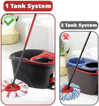 [2026 New Version] Mop Head Replacement - 40% More Cleaning Power, 3 Pack Spin Mop Replacement Head for Easy Wring 1-Tank System, Easy Cleaning, Microfiber and Machine Washable