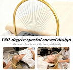 Water Circulation Hair Head Spa Equipment with Pillow, Water Circulation Frame Rack with 39.37" 304 Stainless Steel Water Hose, Shampoo Bed Accessories, for Hair Salon Massage Shower