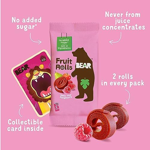 Bear Yoyo Fruit Roll Rasp Mltpk 3.5 OZ