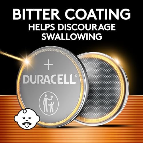 Duracell 2032 Lithium Battery, 9 Count (Pack of 1), Compatible with AirTag, Child Safety Features, Key Fob, CR2032 3V Cell