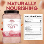 LA SALT CO Kashmir 5 Lbs Pink Himalayan Salt Bulk Jar, X-Fine | 100% Pure, Food Grade with 84 Trace Minerals | Kosher Certified, Vegan, Non-GMO, & Cruelty-Free