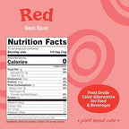 Nutricost Red Plant Based Food Coloring From Beet Root Powder (75 Servings) - Nutricolor Color Alternative For Food & Beverages