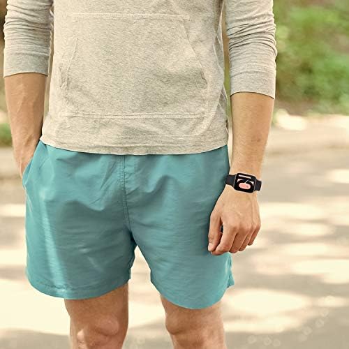 FitTurn Compatible with Oppo watch 41mm & 46mm Watch Band Strap Women/Man Replacement Silicone Wristbands Strap/Bands Color Watch Accessories with Metal Button for Oppo watch (Black, 41mm)