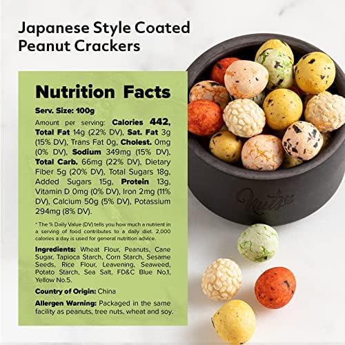NUTS U.S. - Japanese Coated Peanut Crackers | Japan Mix | No Trans Fat and Non-GMO | Natural Snacks | Packed in a Resealable Bag!!! (Japan Mix, 3 LBS)