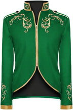 IWEMEK Men Prince Charming Costume Palace Prince Gold Embroidered Jacket Suit Court Uniform Cosplay Officer Medieval Costume