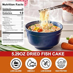 5.3oz Big Dehydrated Narutomaki Fish Cake for Ramen Topping – Double-Sized Japanese Fishcake Swirl Slices for Instant Noodles, Bento, Soup, Anime Lunches