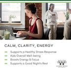 Ashwagandha Capsules, 120 Count (500mg Extract 20:1 Potency) Adaptogen Stress Relief by Double Wood