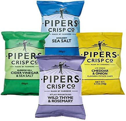 Pipers Crisps Assortment Pack 5.3oz (4-Pack)