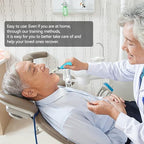 Silicone Tongue Trainer for Dysphagia & Speech Therapy | Adjustable Pressure Relief Valve, Ergonomic 15° Handle | Oral Rehabilitation Tool for Stroke Recovery & Elderly Care