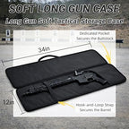 KOKKOYA Soft Gun Case for Rifles and Shotguns Long Scoped Rifle Range Bag Backpack 47" 36" with Tactical Pockets Durable Oxford Fabric Adjustable Sling Dual