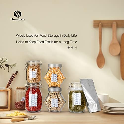 200 Packs 100CC Food Grade Oxygen Absorbers (10 Packs x 1 Vacuum Bag) Oxygen Absorbers for Food Storage, Oxygen Packets for Long Term Food Storage - O2 Absorbers for Food Grade
