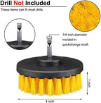 Remerry 6 Pcs Drill Brush Attachment Power Scrubber Cleaning Kit Multi Purpose Set Brushes for Bathroom Surfaces Tub Grout Shower Kitchen Tile Auto Car Boat