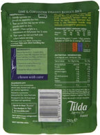 Tilda Steamed Basmati Lime and Coriander Rice 250 g (Pack of 6)