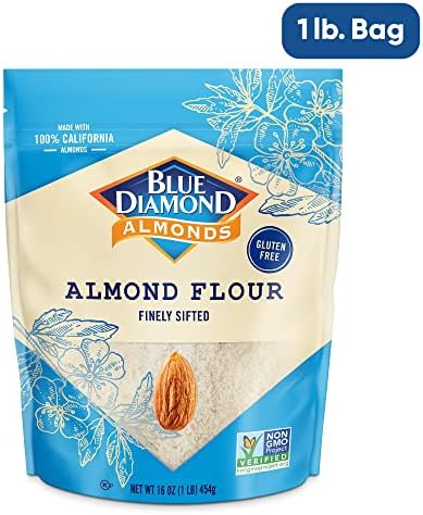 Blue Diamond Almonds, Almond Flour, Gluten Free, Blanched, Finely Sifted, 1 Lb