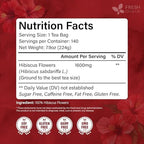 FRESHDRINKUS 140 Hibiscus Flowers Tea Bags, 100% Natural, Pure from Hibiscus Flowers. Loose Flower Hibiscus Herbal Tea. Hibiscus Flower Tea. No Sugar, No Caffeine, No Gluten, Vegan.