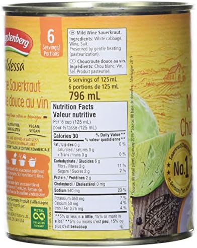 HENGSTENBERG Sauerkraut Mildessa Wine, 28.6 OZ