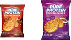 Pure Protein Popped Crisps Bundle, Hickory Barbecue & Sweet Chili Flavors, High Protein Snack, 12G Protein, 1.27oz., 12 Count