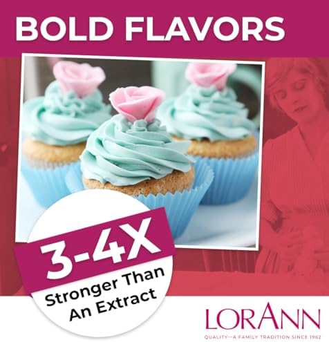 LorAnn Oils Super Strength Flavoring - Used For Candy Making, Flavoring Extracts, Baking, Hard Candy, and Flavor Oils - Bold, Natural Flavors 4X Stronger Than Extracts - Bubble Gum, 1 fl oz